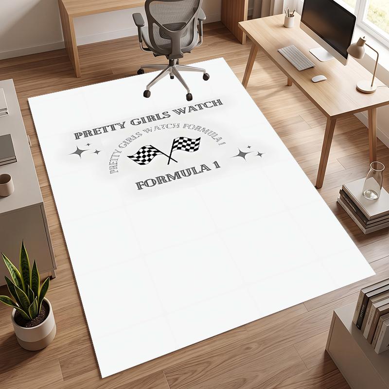 F1 (23) Personalized Name Office Carpet Stylish Decor for Living Room Bedroom Kitchen
