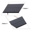15cm Wire Solar Panels Kit 5 Pieces Solar Panels Multiple Applications 5.5V 200mA Output Multiple Power Sources