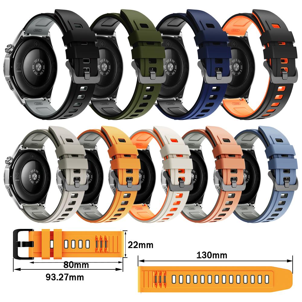 22mm Watchband For TicWatch Pro 2021/3 Ultra LTE/GPS Silicone Strap For TicWatch Pro GTW GTH2 GTX S2 E2 Sport Bracelet Wristband