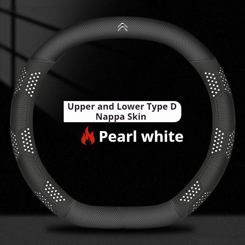 Carbon fiber Car Steering Wheel Cover for Citroen C4X C5X C5Aircross e-Berlingo C4 Cactus 2022 2023 2024 Auto Interior Accessory aoq123