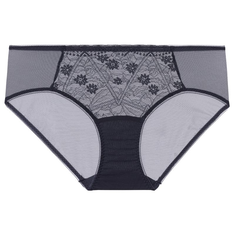 Aimer Women's Lace Mesh Cotton Crotch Low-Rise Underwear AM237721