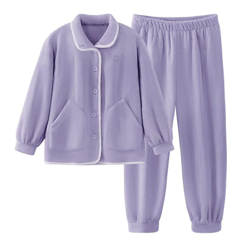 Women s Super Soft Coral Fleece Pajama Set M
