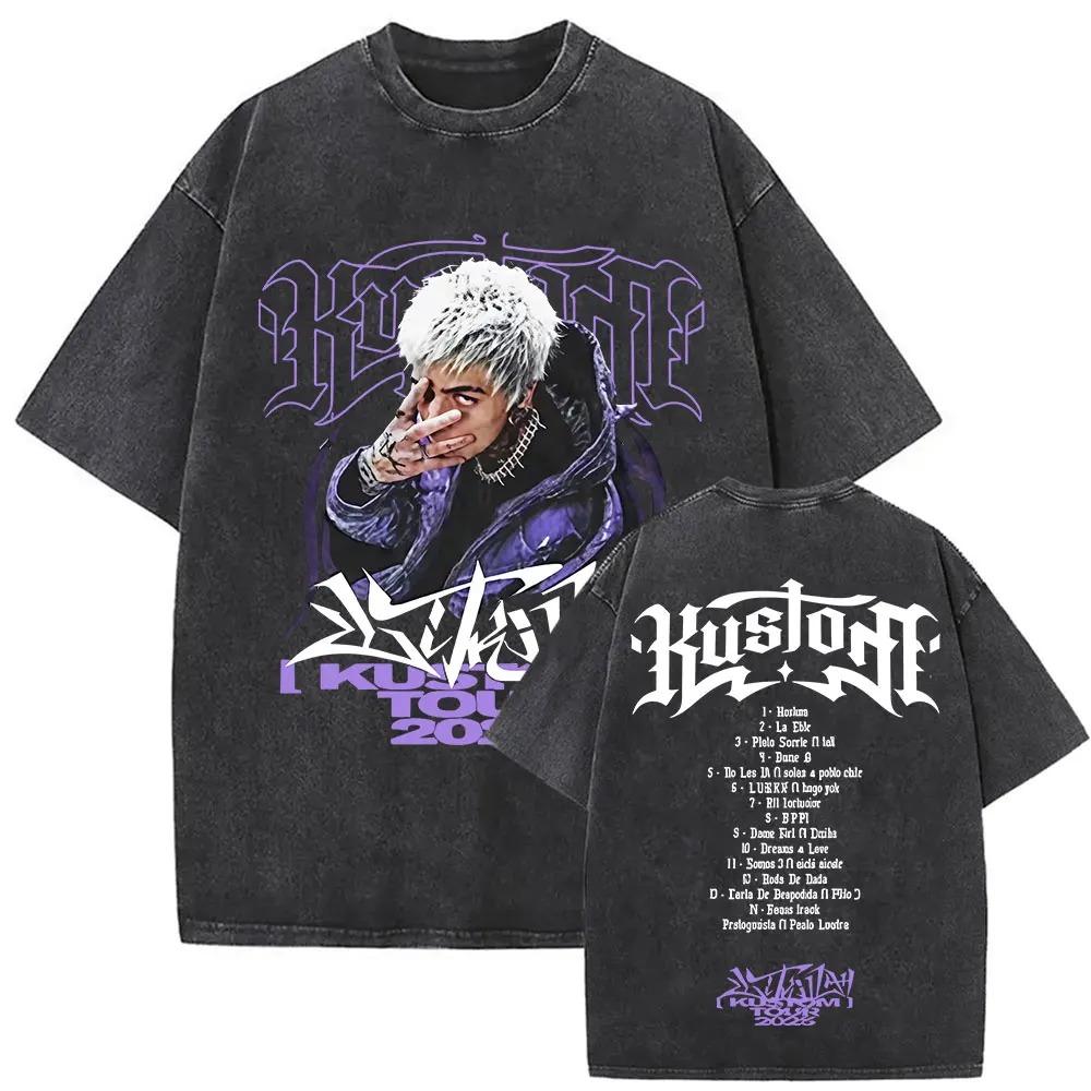 

2026 Rapper Lit Killah Tour Album Washed Mens Women Clothes Tee Shirt Homme Graphic T-Shirts Unisex Tshirt for Men Ropa Hombre Camisetas L