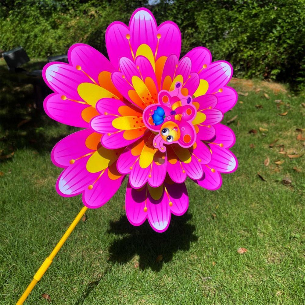 Multistile Rotierender Windspinner Großes Drehrad Windmühle Outdoor Party Picknick Deko