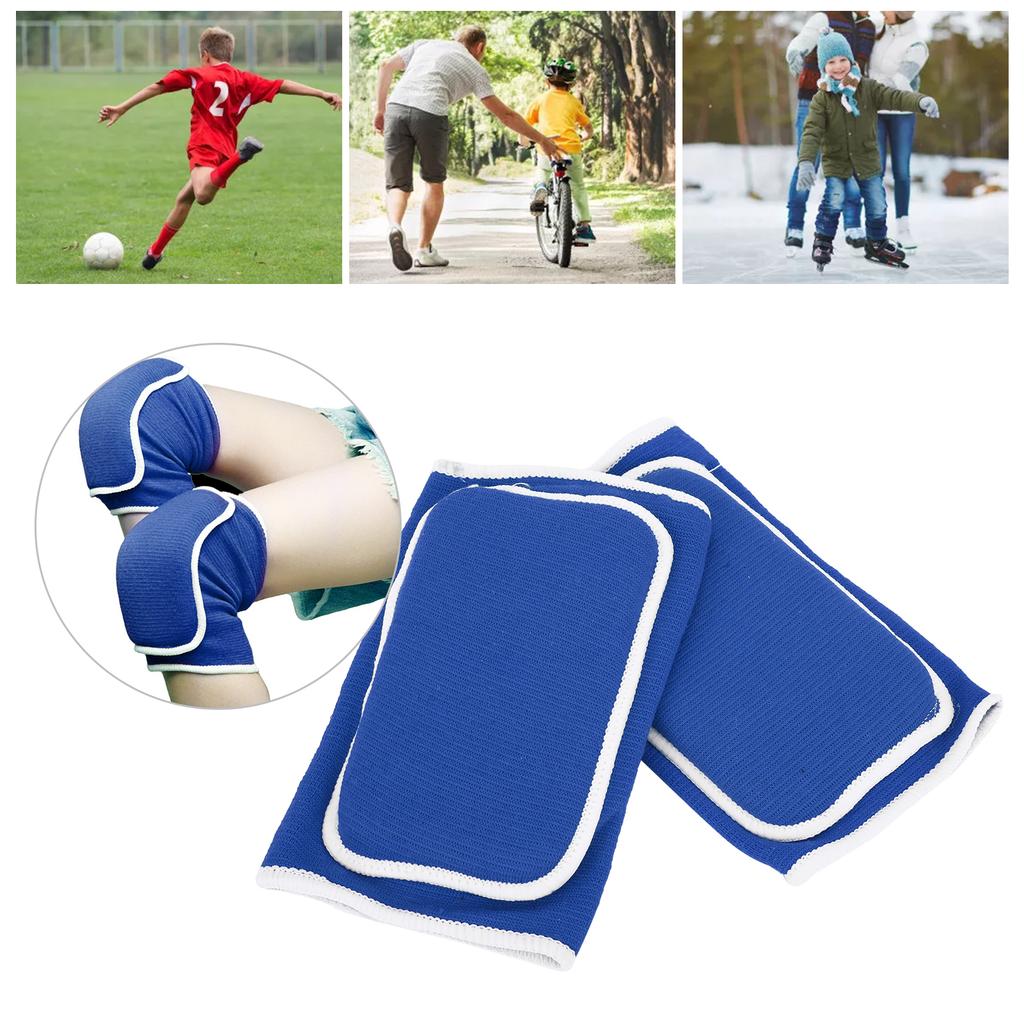 Kids Protective Knee Pads Padded Sponge Brace Knee Guards for Volleyball Football Dance