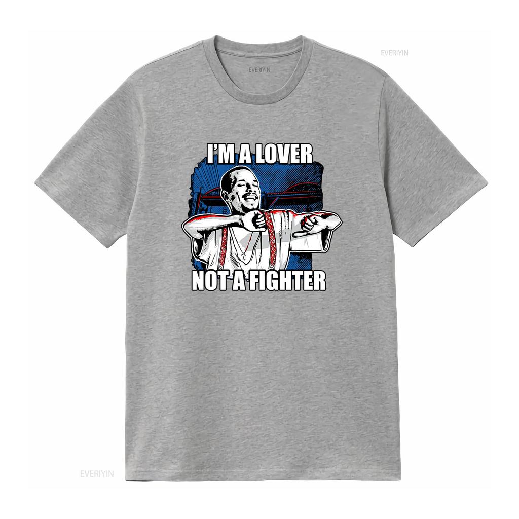 Blood in Out T Shirt Im a Lover Not Fighter for Men American Style vintage Washed Soft streetwear Comfortable homme graphic
