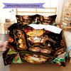 Fire Force  Pattern Bedding,Quilt Set Quilt Cover Pillowcase Home Birthday Gift (1 * Duvet Cover + 2 * Pillowcase, Without Core)