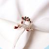 Christmas Series Napkin Ring Drop Oil Diamond Christmas Bell Deer Christmas Tree Cane
