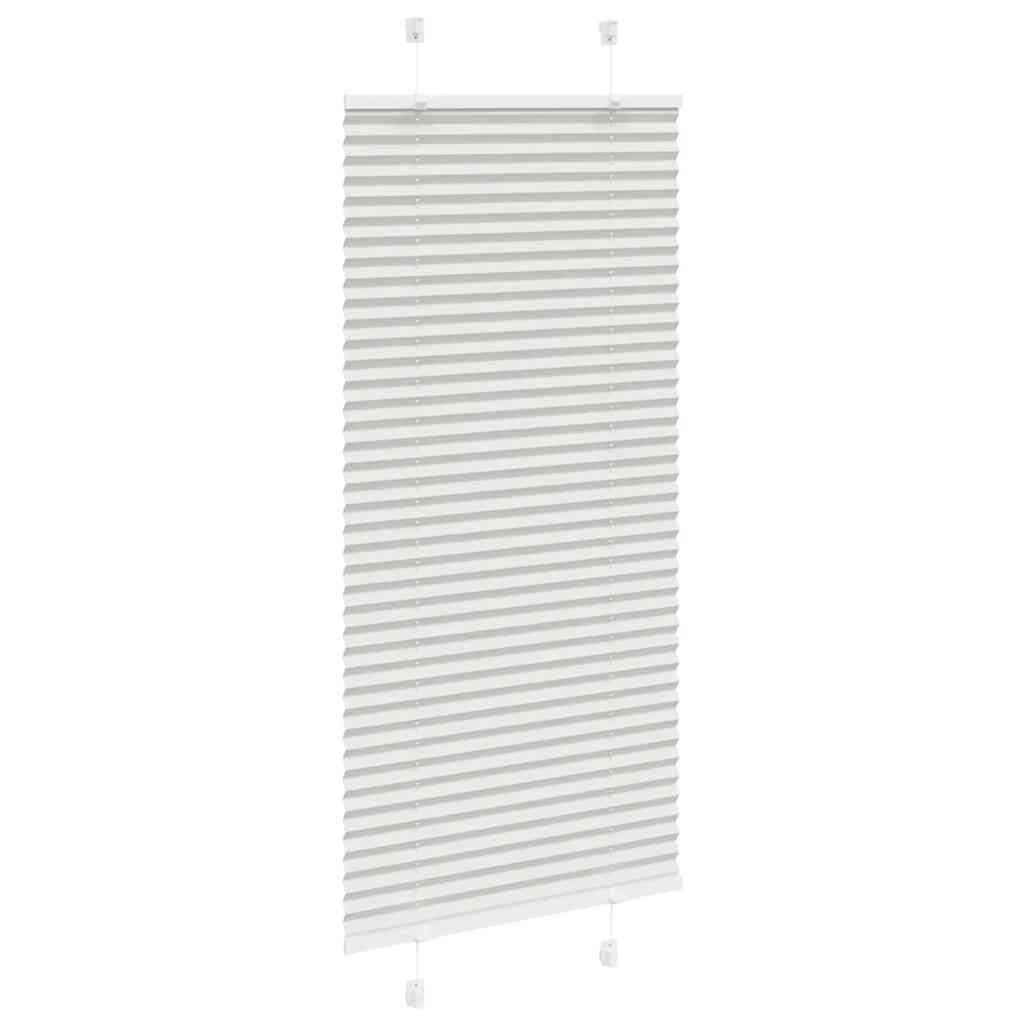 Light Grey Pleated Blind 55X150 Cm Fabric Width 54.4Cm