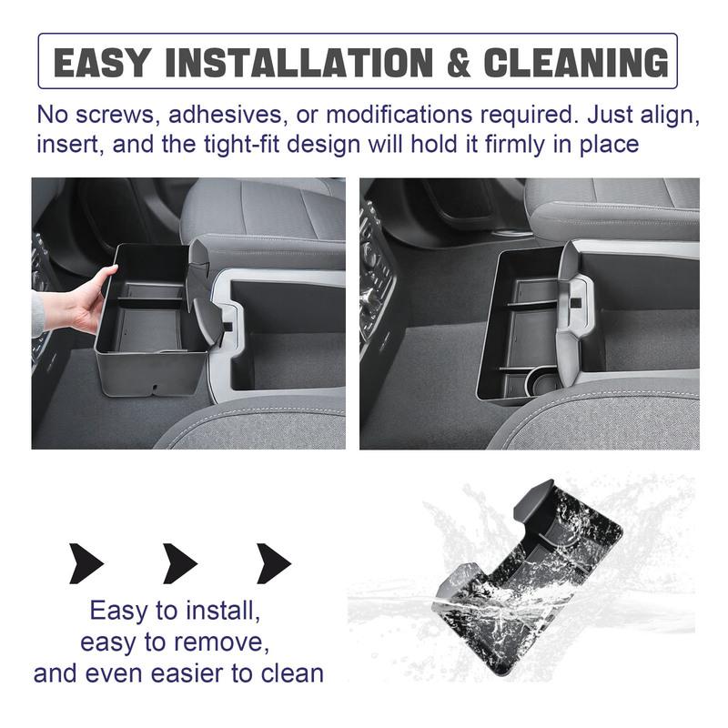 Center Console Hanging Storage Organizer For -2025 Chevy Silverado/GMC Sierra Interior Armrest Hanging Car Storage Box Tray