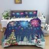 Christmas 3D Printing Digital Printing Bedding Set Duvet Cover Comforter Bed Single Twin Full King Queen Size Bedding Set Kids