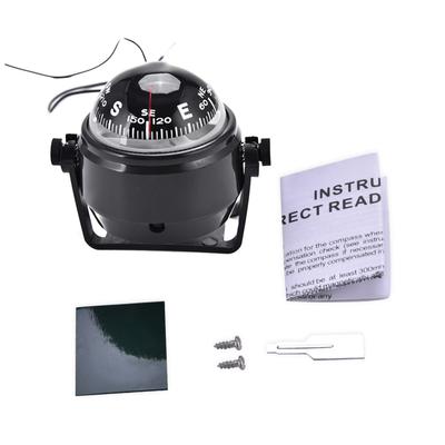 Hochpräziser LED-Digital-Magnetkompass für den Außenbereich, für Auto, Boot, Marine, Militär