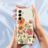For Samsung Galaxy A36 5G Case Beautiful Flowers Pattern Printing Straight Edge TPU Phone Back Cover