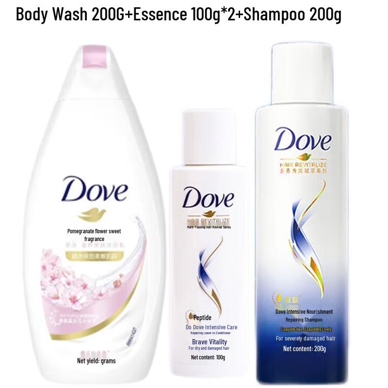 Dove Cherry Blossom Shower & Hair Care Bundle