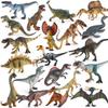 Dinosaur Simulation Toy Set for Kids: T-Rex, Triceratops, Pterodactyl, Velociraptor, Carnotaurus