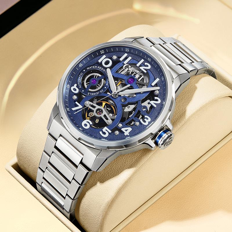 BONEST GATTI German automatic mechanical men's watch business style with luminous function & waterproof gift for boyfriend Watch