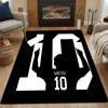 Number 10 Silhouette Celebration Patterned carpet, non slip mat suitable for living room and bedroom sofas