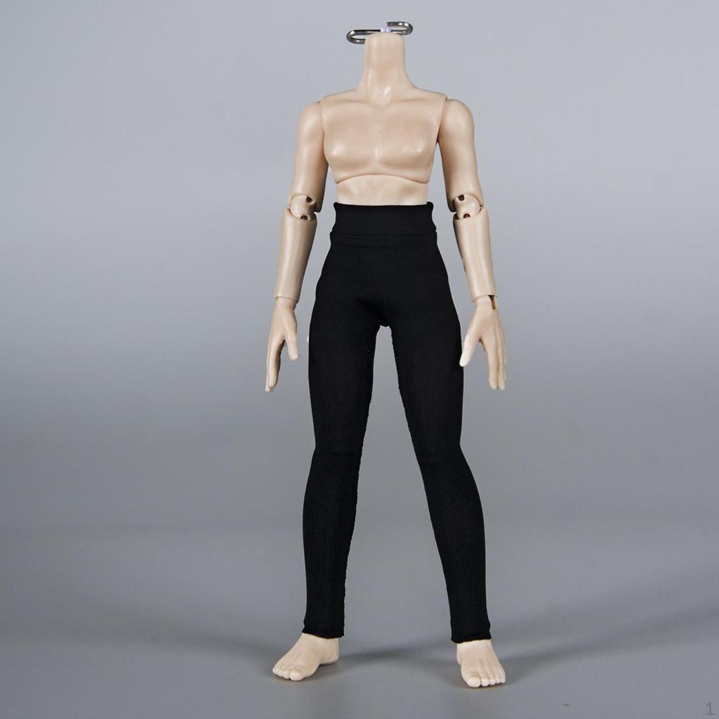 1/12 Action Figure Pants, Stretch Leggings, Miniature Clothing, Elastic for 6 Inch Figures Fit Yoga