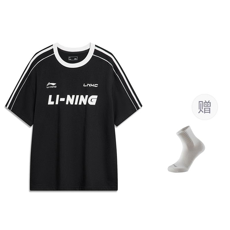 Li Ning Sports Fashion Collection T Shirt Unisex Black AHSU657-2