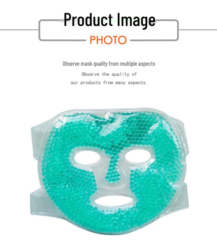 Dual-Use Gel Bead Face Mask: Cooling & Heating Compress with Reusable Ice Beads for Beauty Treatment