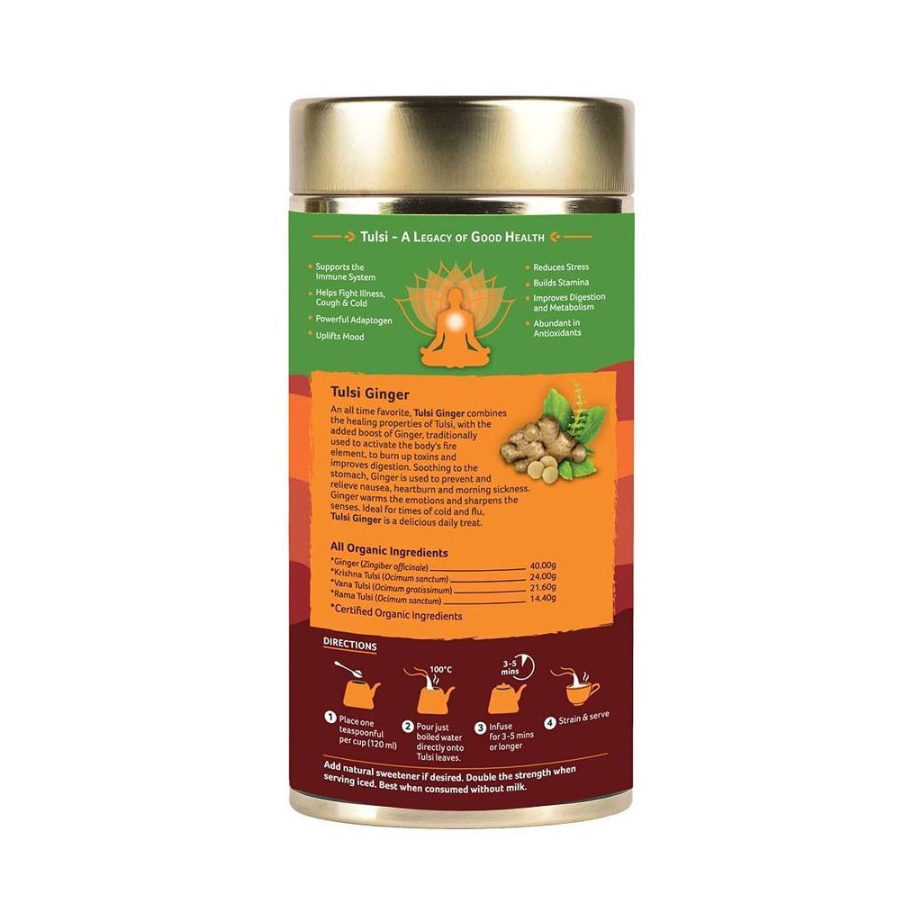 Tulsi and Ginger Tea (100 G), Tulsi Ginger, Organic India