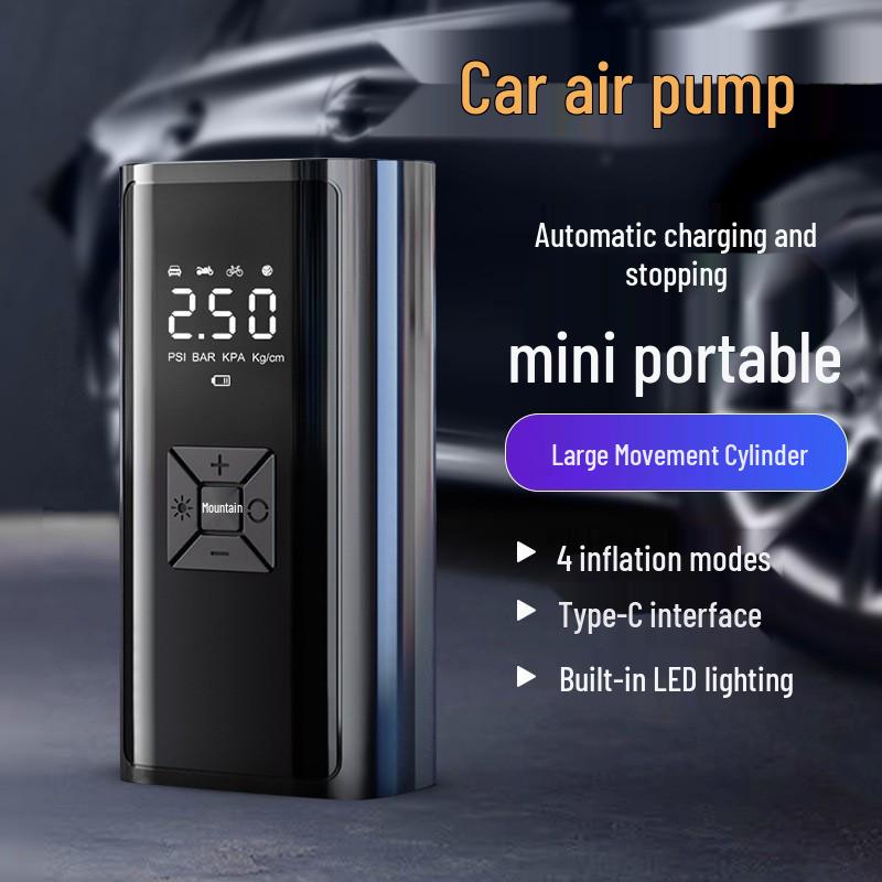 Wireless High-Power Digital Car Tire Inflator with Display
