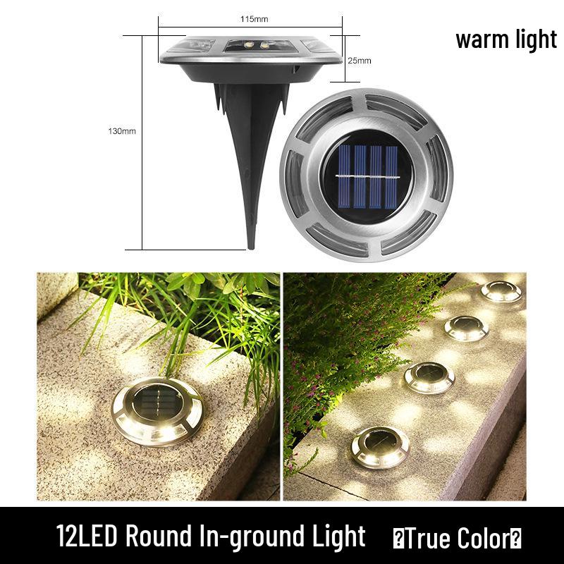 Dual-Use Solar LED Stainless Steel Path & Wall Garden Light