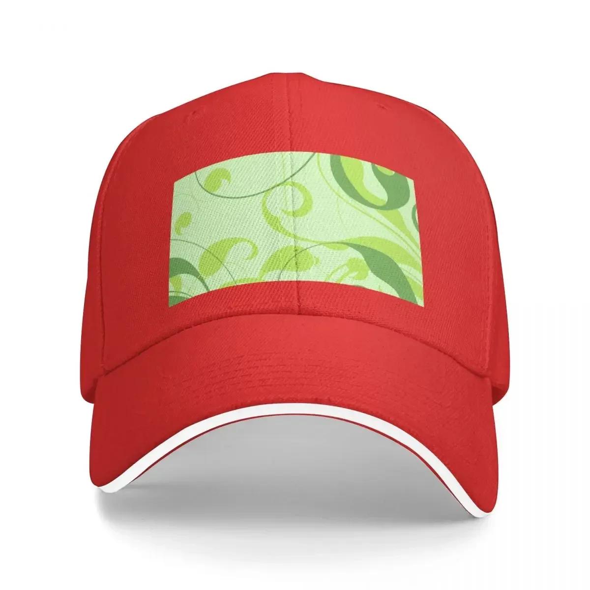 Abstract Green Baseball Cap Military Cap Unisex hiking hat Hats For Women Unisexs