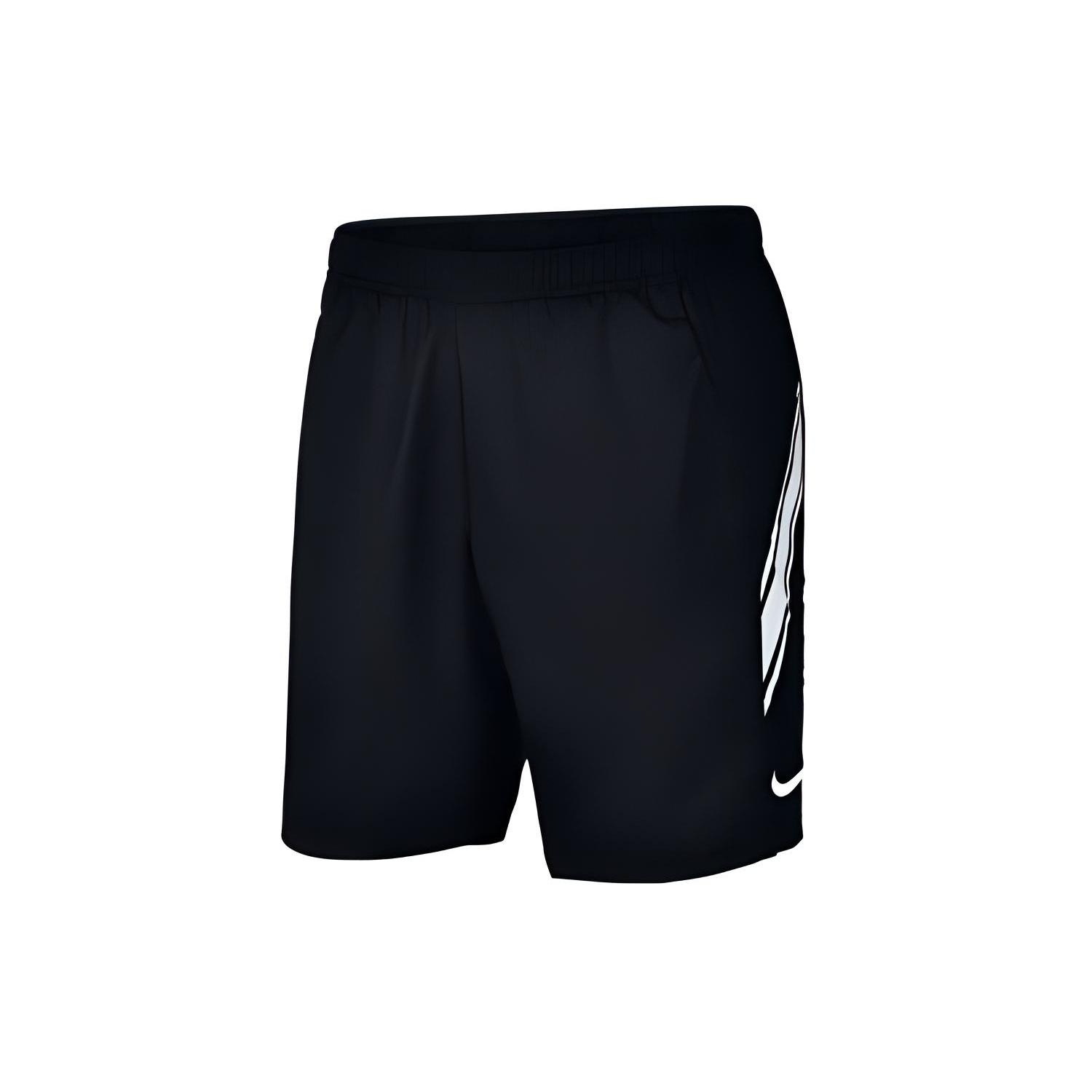 Nike Court Dri-FIT 9 Tennis Shorts  Black white  Men s 939266-011 L
