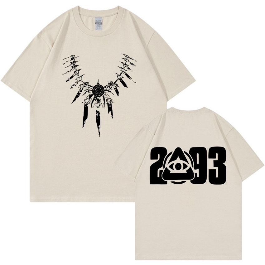 Rapper Yeat 2093 Gothic Tshirt Mens Fashion High Quality Casual Cotton Short Sleeve Summer Oversized Y2K Punk T Shirt Streetwear