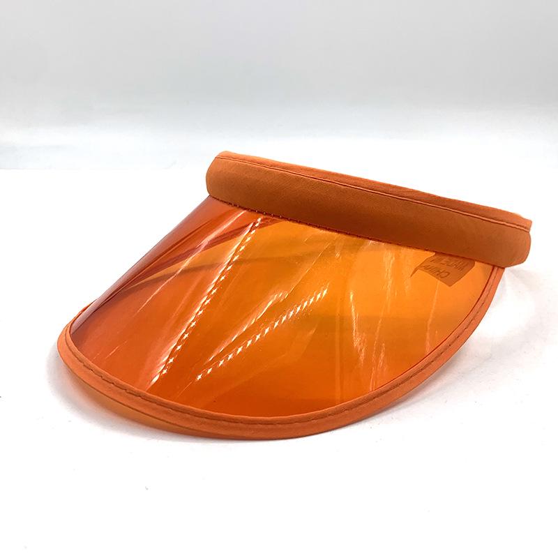 Korean-Style Unisex PVC Sunshade Topless Hat for Spring, Summer, and Autumn