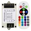 A25F-Bluetooth-Compatible LED Controller For RGB/RGBW Strip Lights, 360W, DC12-24V With 24Key IR Remote A