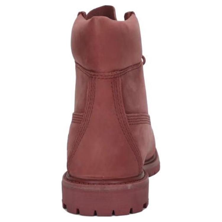 Timberland 6 In Lace Waterproof Boot Comfortable Versatile Short Boots Women Boots Deep-Red A2HR8-ET1