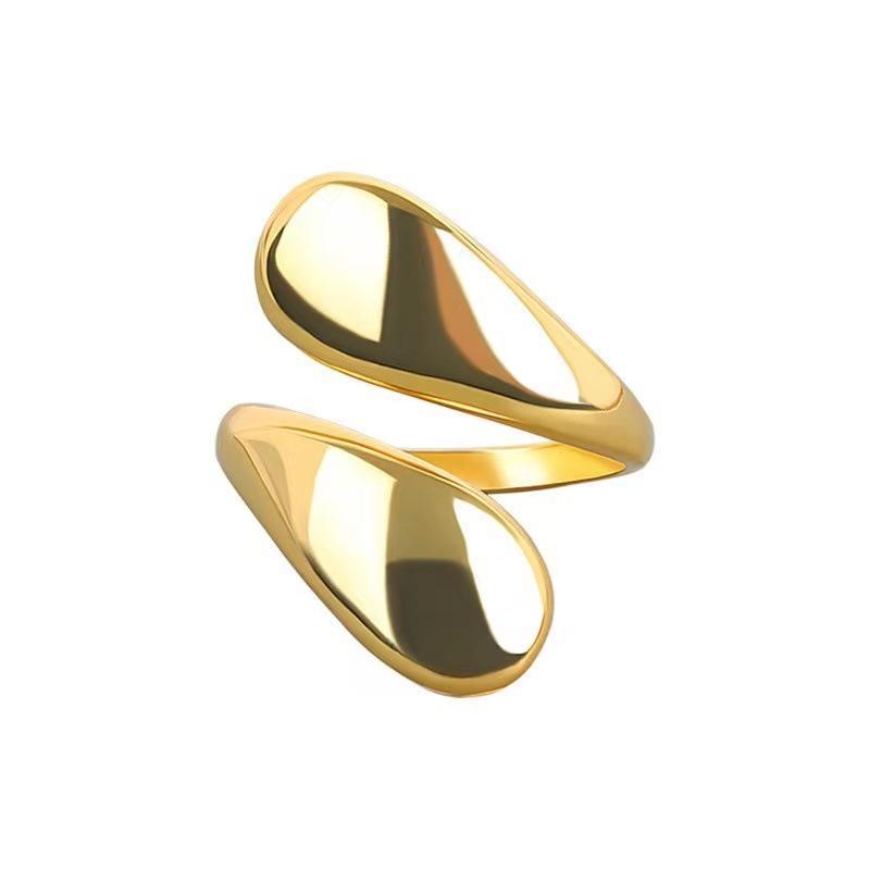 Korean Dongdaemun Water Drop Openwork Women’s Ring: Versatile and Trendy Jewelry
