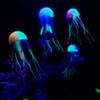 1Pc Diy Zubehör Glowing Silikon Gefälschte Quallen Künstliche Ornamente Für Aquarium Fisch Tanks Landschaftsbau Dekoration