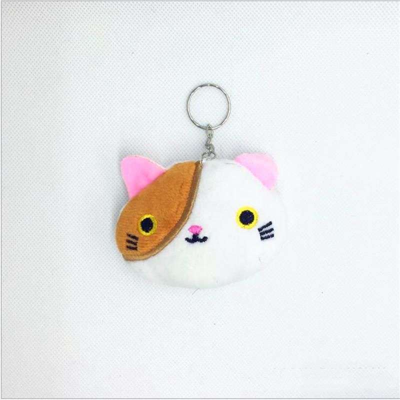Süße kleine Katze Plüsch Spielzeug Puppe Cartoon Katze Stofftier für Mädchen Schlüsselbund Tasche Hängende Puppe 7CM Hochzeitsgeschenk Puppe