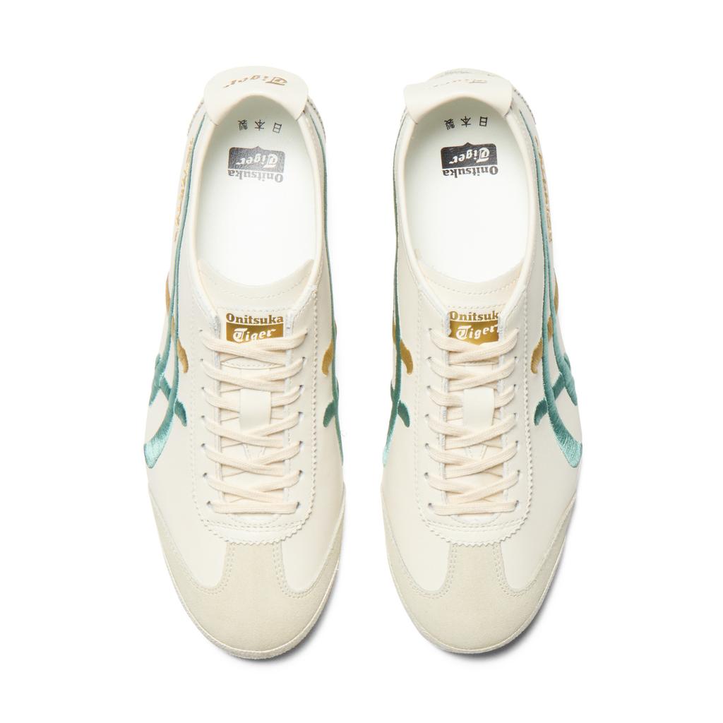 ONITSUKA TIGER Mexico 66 Nm Comfortable Fit Low-Top Lifestyle Sneakers Unisex Sneakers Off-White Green 1183C320-104