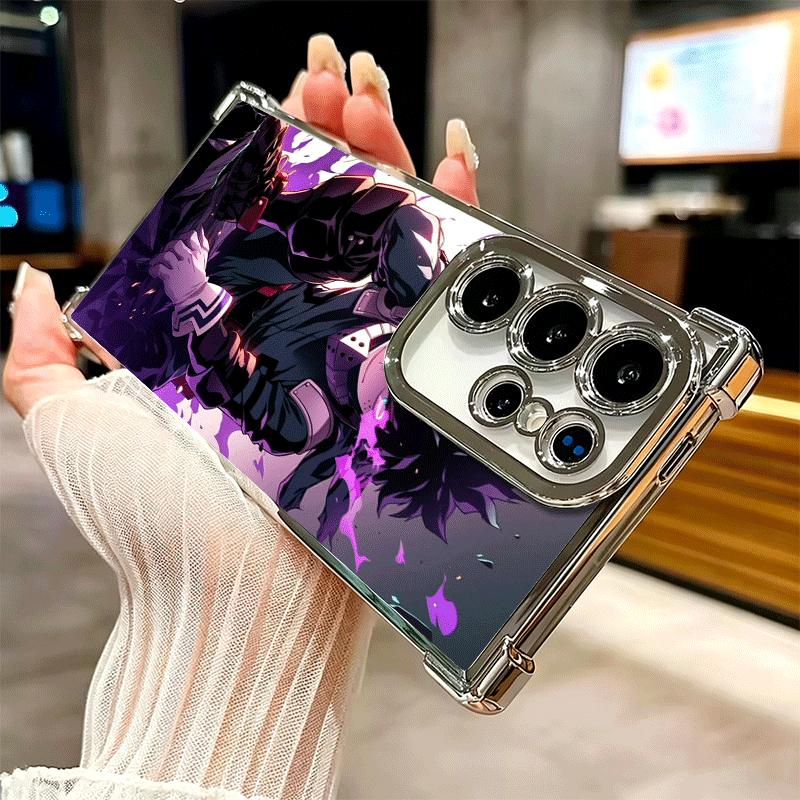 MHA My Hero Midoriya Izuku Deku Soft Phone Case For Samsung Galaxy S26 Ultra S25 Edge S24 FE S23 Plus S22 S21 + S20 Plating Anti
