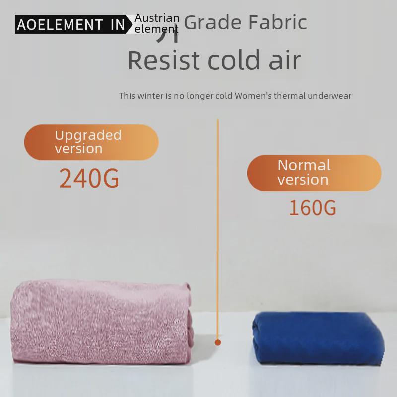 Women's Seamless Thermal Underwear: Thick, Velvet-Lined for Autumn and Winter