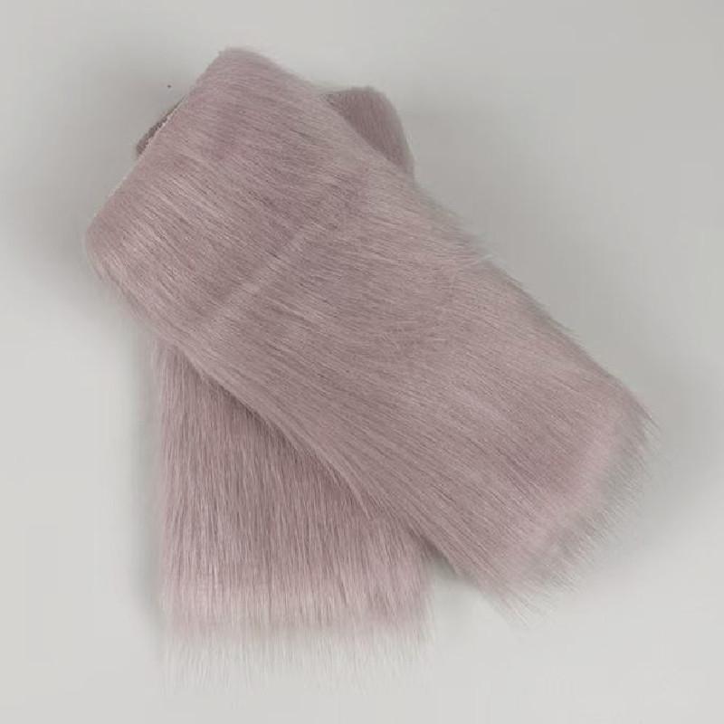 Faux Fox Fur Cuffs Women Winter Warm Plush Wristbands Arm Sleeves Detachable Furry Cuffs For Stage Show Costume Accessories
