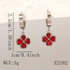 High-End Four-Leaf Clover Diamond Stud Earrings for Women – Luxury Geometric Design
