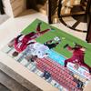 Germany Soccer Celebration Floor Rug Office Rug Design for Kitchen Foyer Entryway Playrooms Anti-slip Rug Decorate Offices