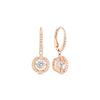 Swarovski Una Earrings Womens Rose Gold