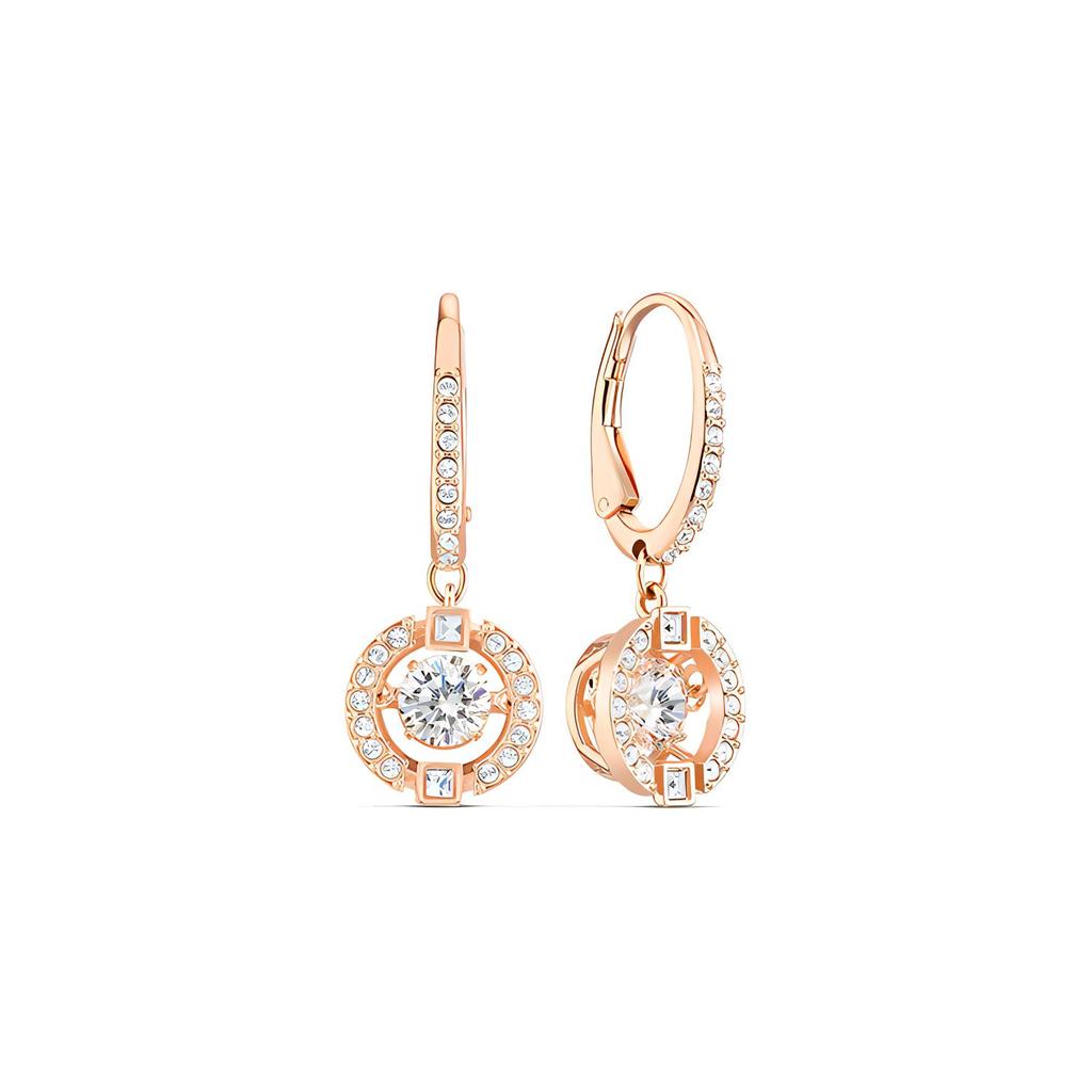 Swarovski Una Earrings Womens Rose Gold