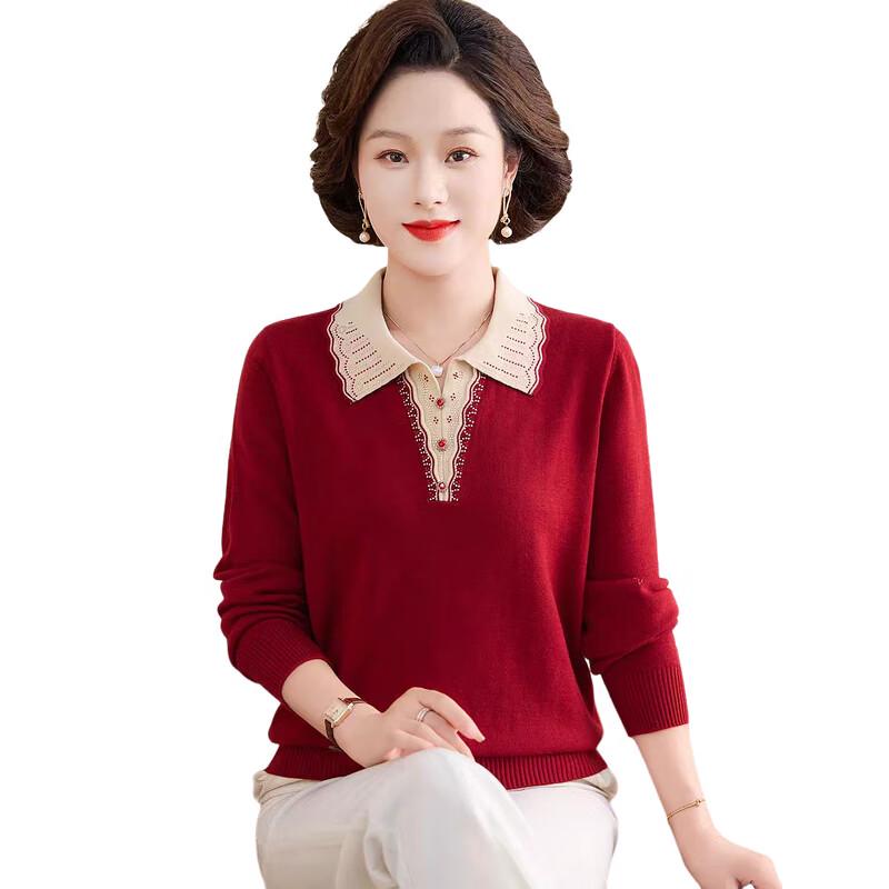 Yalu Women's Fall/Winter Lapel Pullover Sweater