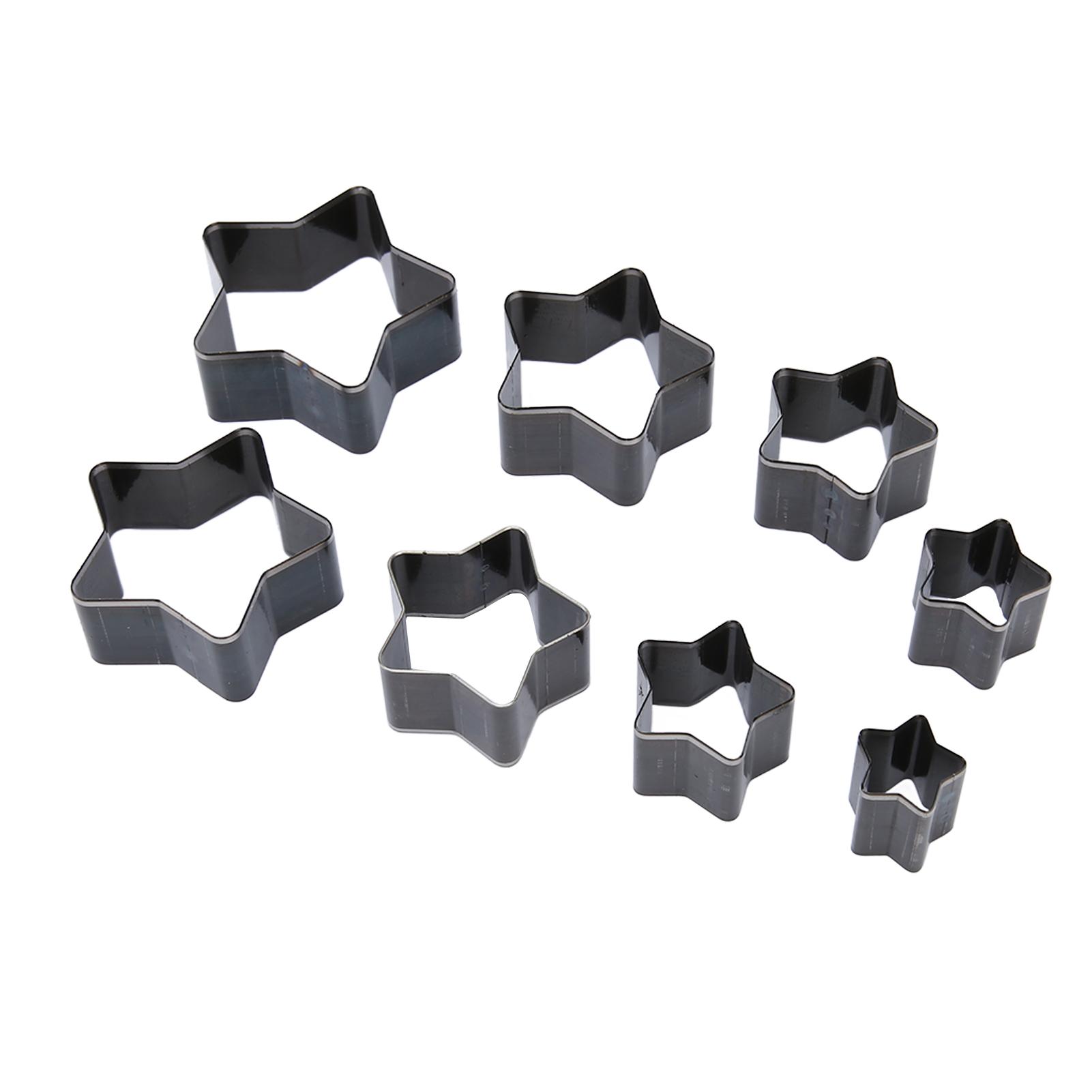 

8 шт. Кожаный пробойник Форма Пентаграмма Высокоуглеродистая сталь Полый пробойник Матрица Инструмент для пробивки кожи для DIY