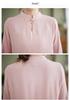 Women's Summer 2023 Stand Collar Yoga Set: Solid Color Three-Quarter Sleeve Top & Pants Tea Set