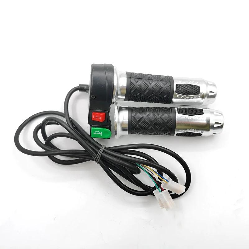 12V-72V Universelle Lenkergriffe Dreistufiger Drehgriff Gaspedal für Citycoco Elektroroller Fahrrad Zubehör