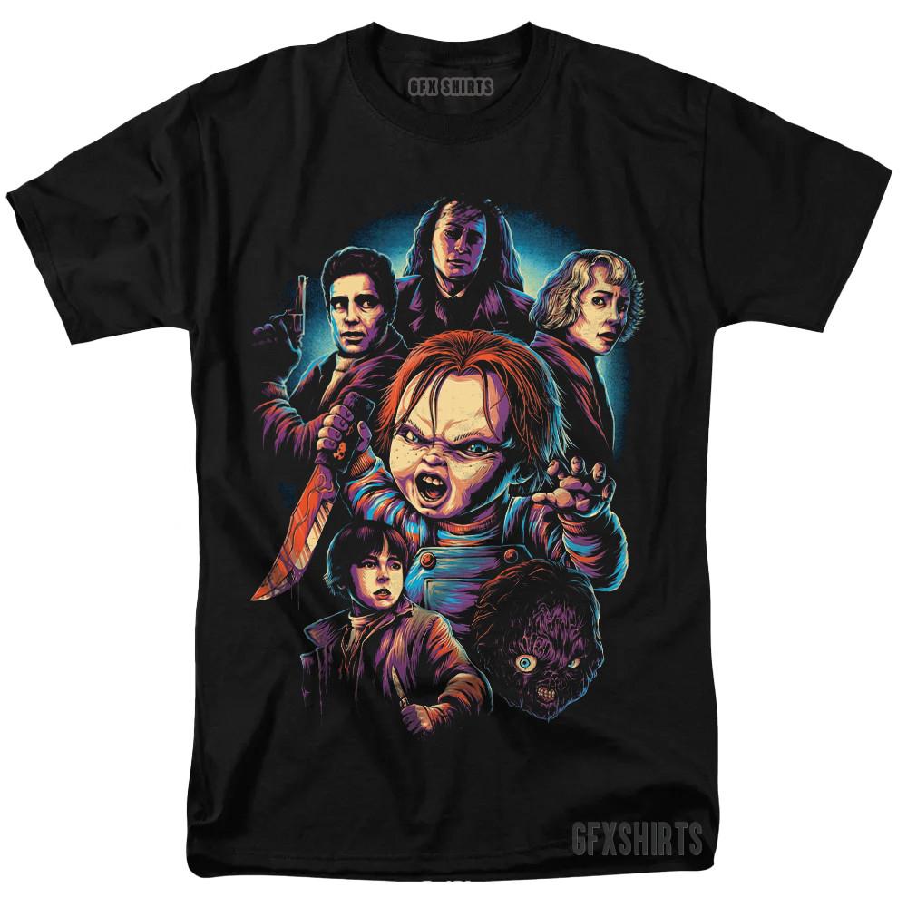 Chucky Child Play 90s Horror Movie vtg Graphic design T-shirt S