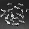 1000Pc Clear Acrylic Bails  Round Transparent Button Bails  Clear Acrylic Plastic Bails for Craft and Jewelry Making Finding